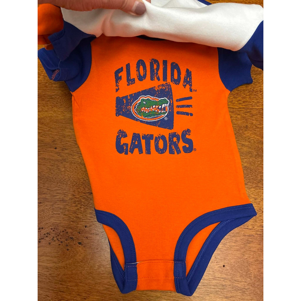 Florida Gators Youth XS 4/5 3/4 Sleeve Shirt Blue NCAA Team Athletics NWT - Picture 4 of 4